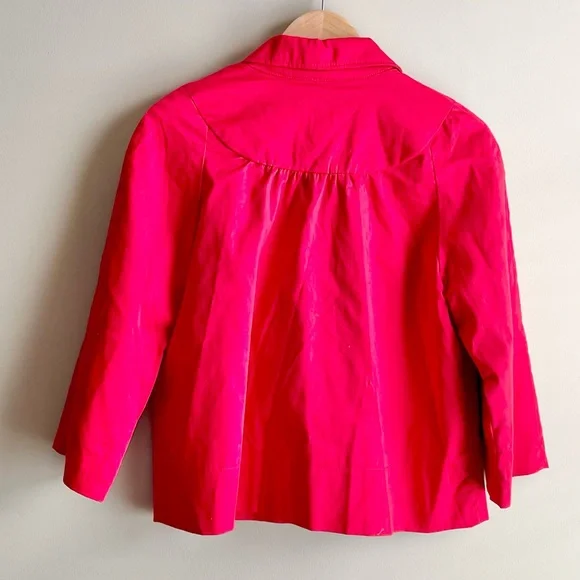 No Boundaries Red Snap Front 3/4 sleeve Jacket - Picture 3 of 3